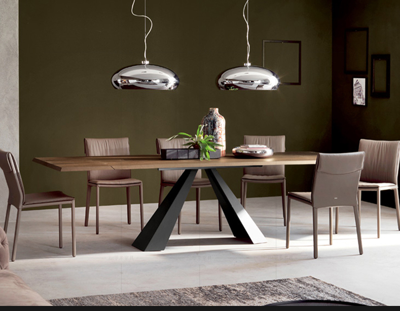 high quality modern light luxury metal dining table made by china luxury and modern furniture factory and company-furbyme