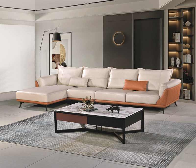jxf3168 China Modern High end Design Luxury Living Room Furniture Leather Sofa