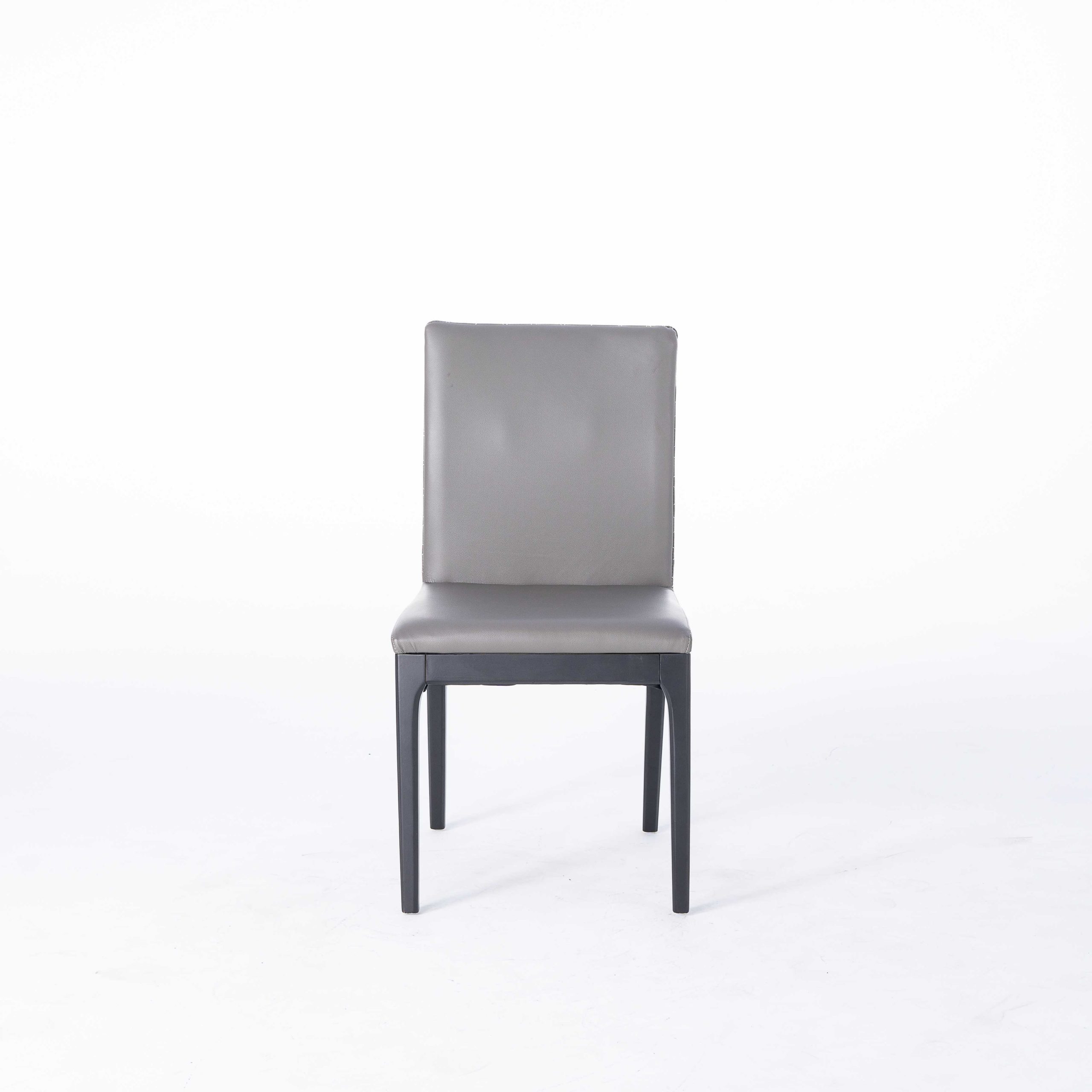 dkf14-china contemporary modern home furniture kitchen low back wood leather dining chair manufacturer 