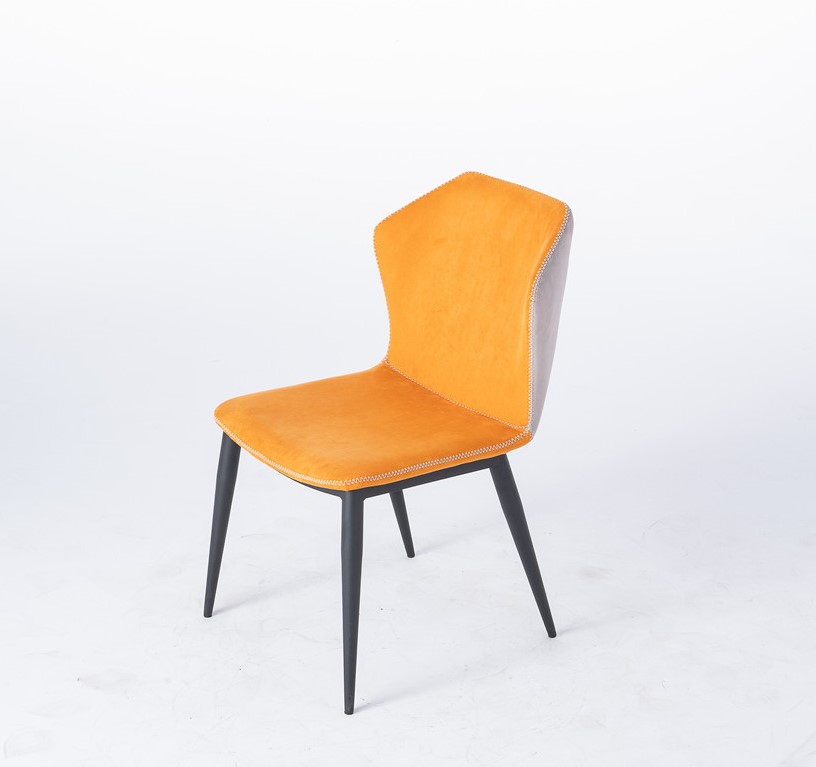 dkf31-china modern design home kitchen metal fabric dining chair supplier manufacturer-furbyme (1)