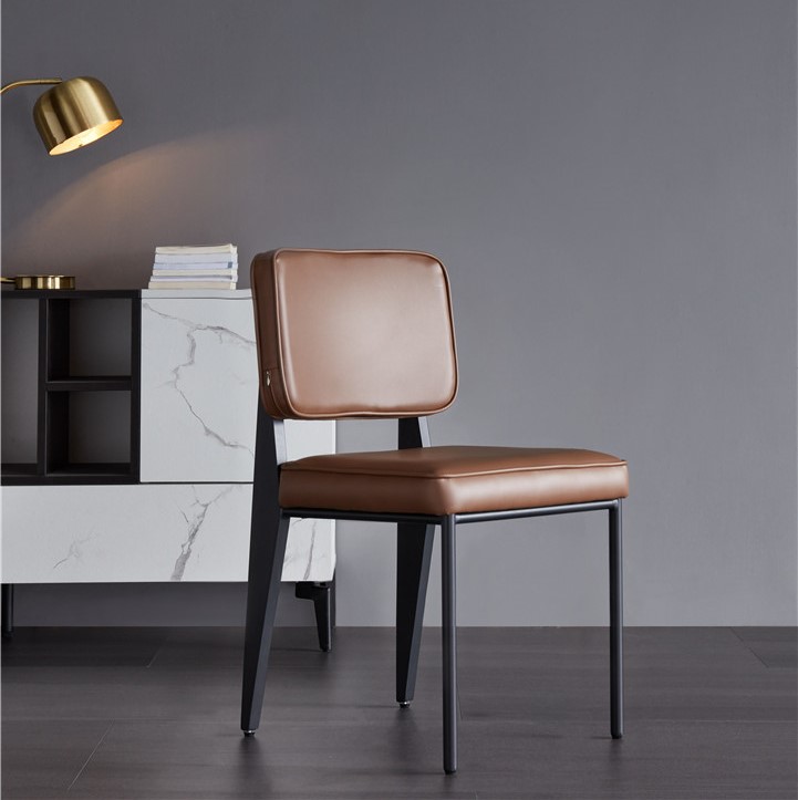 dkf68-china modern design home kitchen metal leather dining chair supplier manufacturer-furbyme (4)