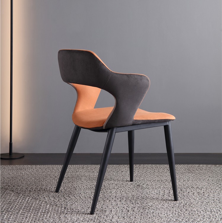 dkf70-china modern design home kitchen metal fabric dining chair supplier manufacturer-furbyme (1)