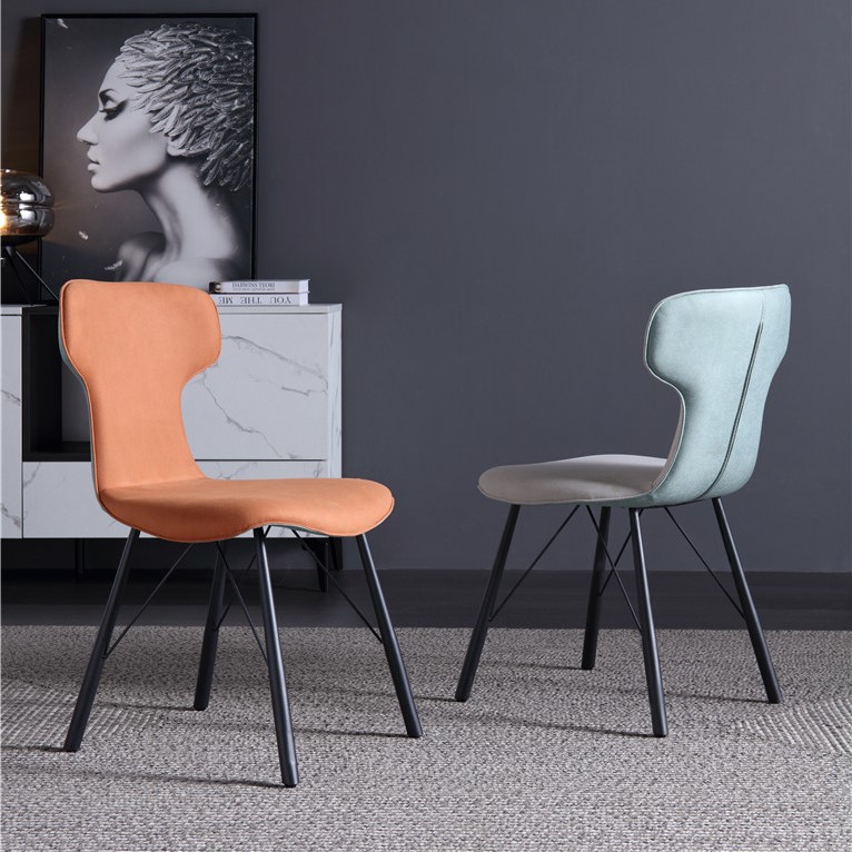 dkf71-china modern design home kitchen metal fabric dining chair supplier manufacturer-furbyme (2)