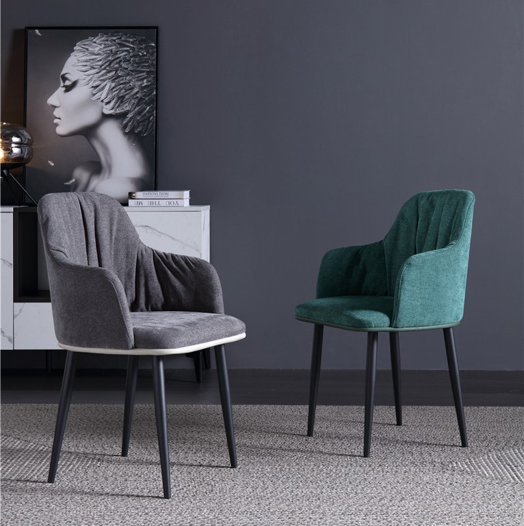 dkf74-china modern design home kitchen metal fabric dining chair supplier manufacturer-furbyme (1)