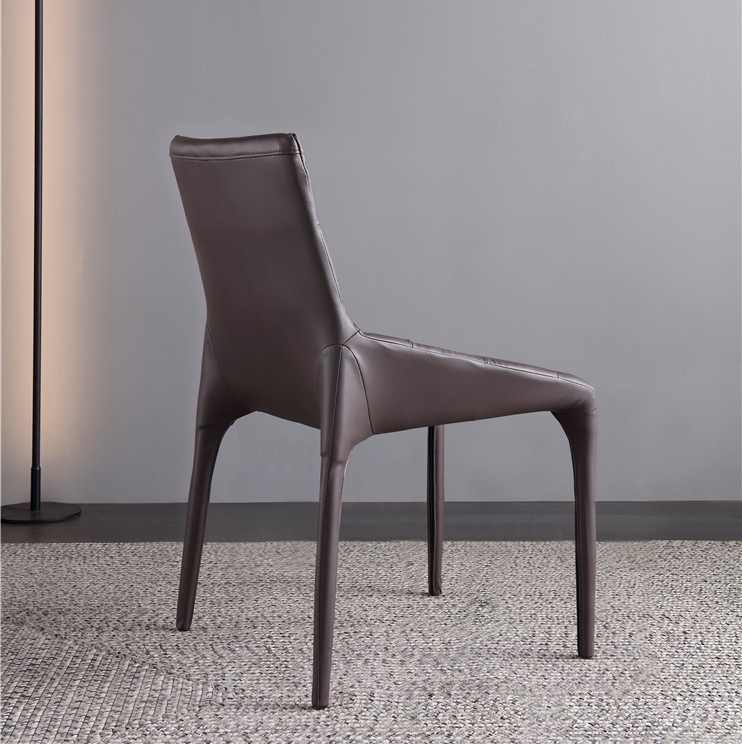 dkf77-china modern design home kitchen metal leather dining chair supplier manufacturer-furbyme (1)