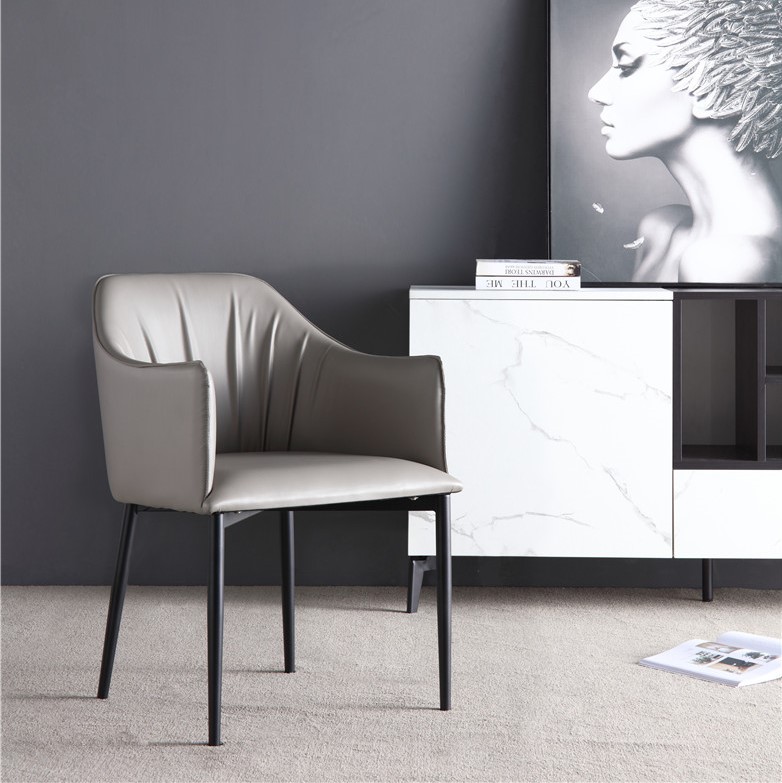 dkf78-china modern design home kitchen metal leather dining chair supplier manufacturer-furbyme (1)