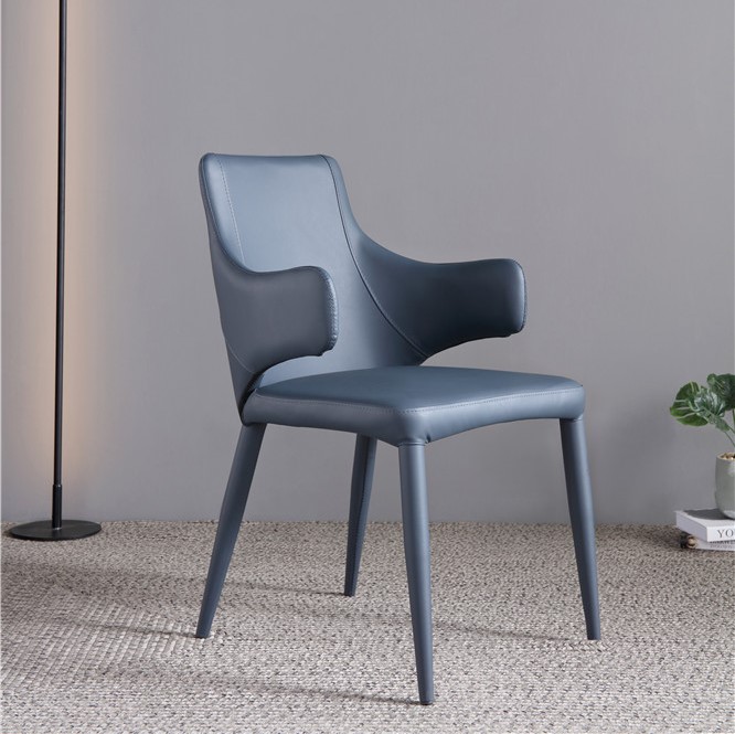 dkf83-china modern design home kitchen metal leather dining chair supplier manufacturer-furbyme (1)