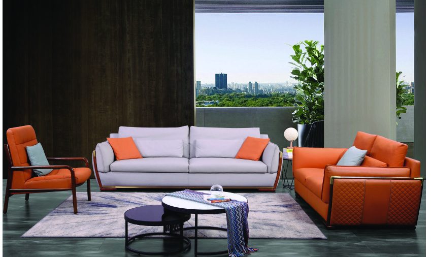 Leather Sofa China New Design Modern, Leather Sectional Furniture Manufacturers