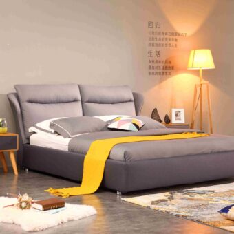 A518-high quality upholstered fabric bed made by china luxury and modern furniture factory and company-furbyme