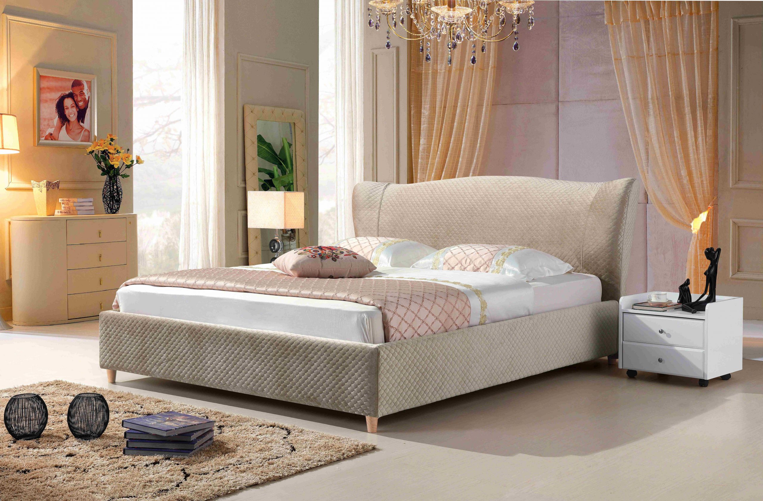 A8638-high quality upholstered fabric bed made by china luxury and modern furniture factory and company-furbyme