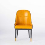DKF13china contemporary modern home furniture kitchen leather dining chair manufacturer