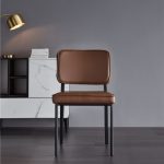 dkf68-china modern design home kitchen metal leather dining chair supplier manufacturer-furbyme (4)