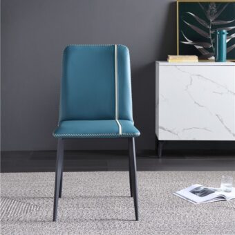 dkf80-china modern design home kitchen metal leather dining chair supplier manufacturer-furbyme (1)