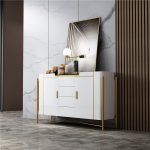219china luxury home furniture storable metal wood side drawer table manufacturer supplier-furbyme (1)