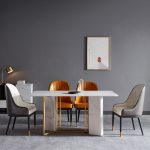 dkf706-china modern luxury home furniture metal slate mable top kitchen dining table supplier manufacturer factory company-furbyme (1)