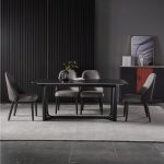 dkf708-china modern luxury home furniture metal slate mable top kitchen dining table supplier manufacturer factory company-furbyme (1)