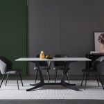 dkf713-china modern luxury home furniture metal slate mable top kitchen dining table supplier manufacturer factory company-furbyme (1)