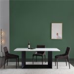 dkf719-china modern luxury home furniture metal slate mable top kitchen dining table supplier manufacturer factory company-furbyme (2)