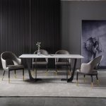 dkf726-china modern luxury home furniture metal slate mable top kitchen dining table supplier manufacturer factory company-furbyme (1)