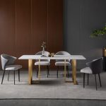 dkf740-china modern luxury home furniture metal slate mable top kitchen dining table supplier manufacturer factory company-furbyme (4)